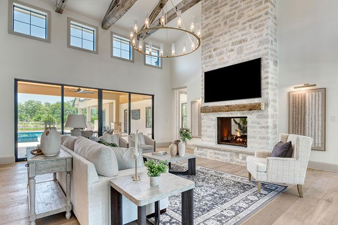 4 bedroom, 4 full bathrooms, 2 – ½ baths, 3 Car garage 1 study, Boerne Texas