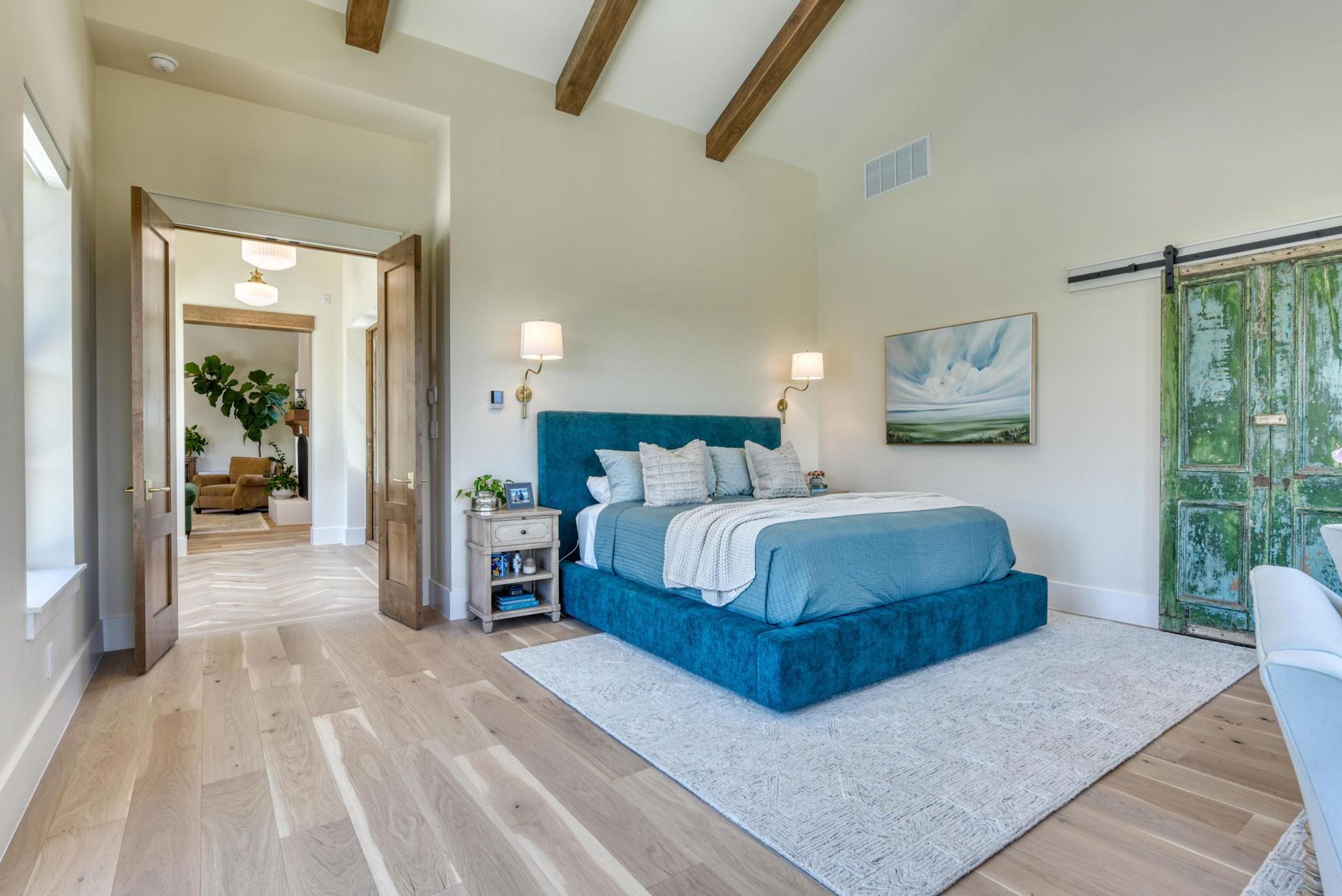 This gorgeous home has 7 bedrooms, 7 ensuite bathrooms, 2- ½ baths and a 4-car garage, Waring, Welfare, Texas