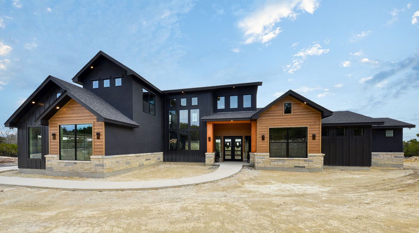 Hill country  contemporary  home