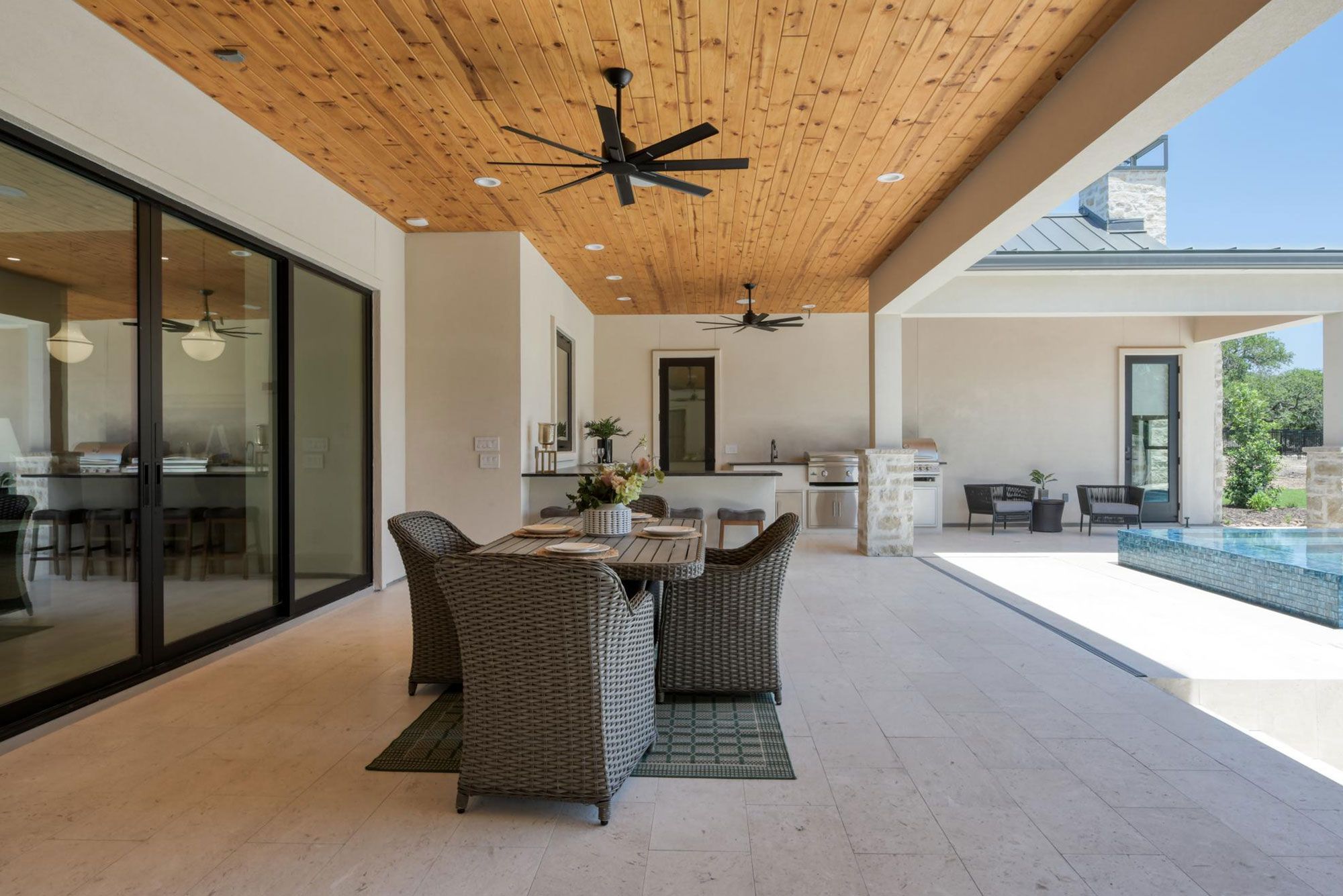 4 bedroom, 4 full bathrooms, 2 – ½ baths, 3 Car garage 1 study, Boerne Texas