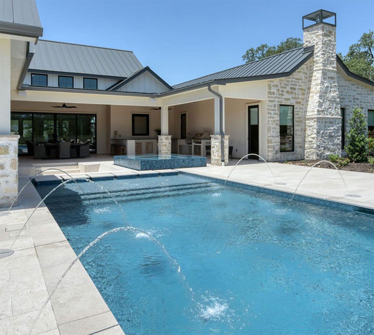 4 bedroom, 4 full bathrooms, 2 – ½ baths, 3 Car garage 1 study, Boerne Texas