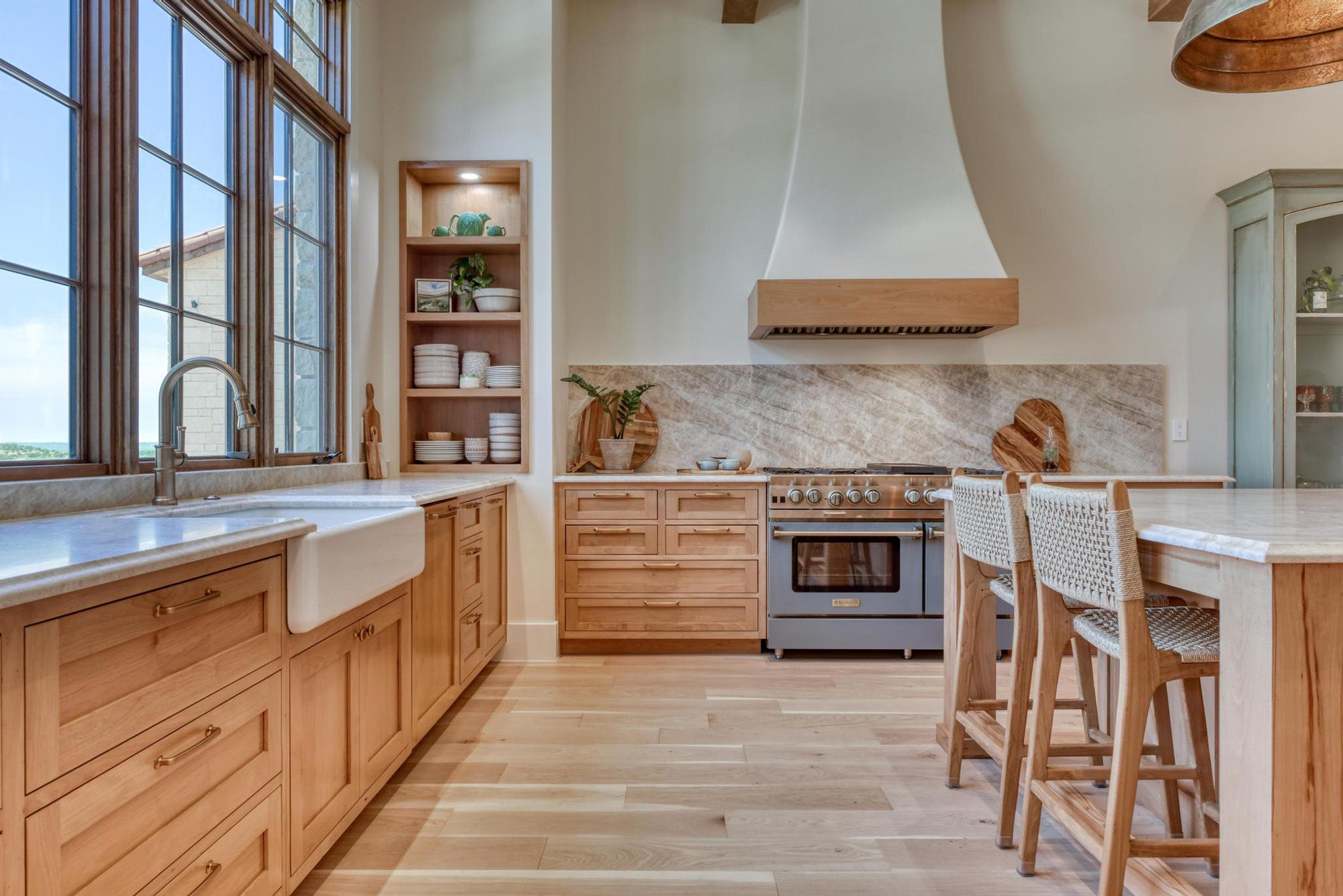 This gorgeous home has 7 bedrooms, 7 ensuite bathrooms, 2- ½ baths and a 4-car garage, Waring, Welfare, Texas