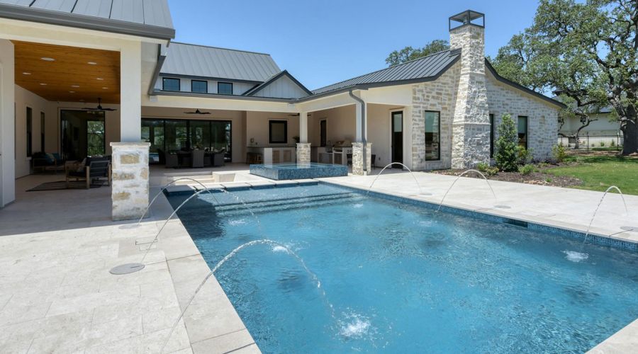 4 bedroom, 4 full bathrooms, 2 – ½ baths, 3 Car garage 1 study, Boerne Texas